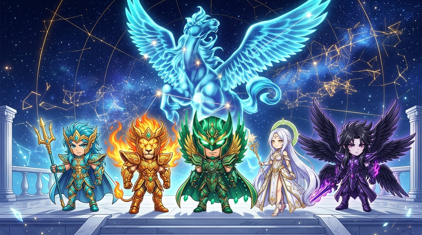 Zodiac Knights — Sanctuary Holy War Key Visual